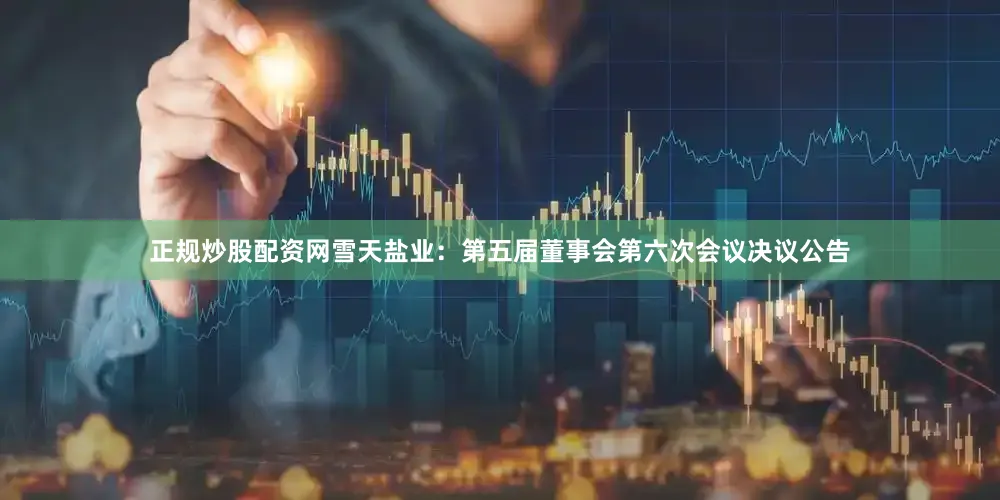 正规炒股配资网雪天盐业：第五届董事会第六次会议决议公告