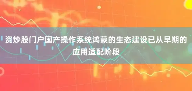 资炒股门户国产操作系统鸿蒙的生态建设已从早期的应用适配阶段